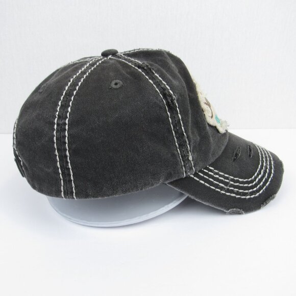 Hot Southern Mess Women's Gray Cap Distressed Baseball Hat Kbethos Vintage - Picture 4 of 11
